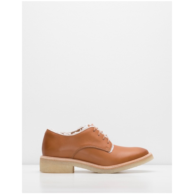 Mira Derby Shoes Frayed Cognac by Rollie