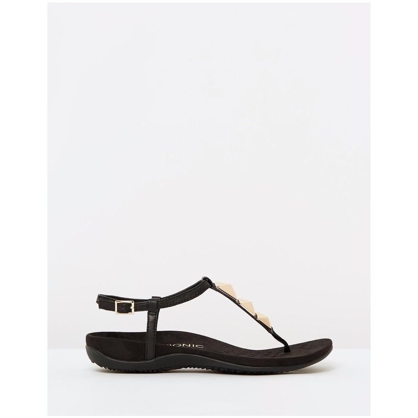 Nala T-strap Sandals Black by Vionic