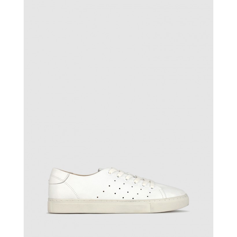 Nancy Leather Lifestyle Sneakers White by Airflex