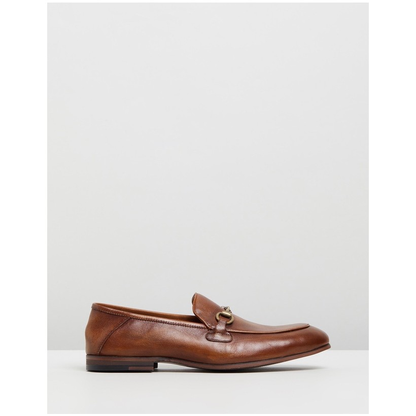 Napoli Collapse Back Loafers Tan by Double Oak Mills