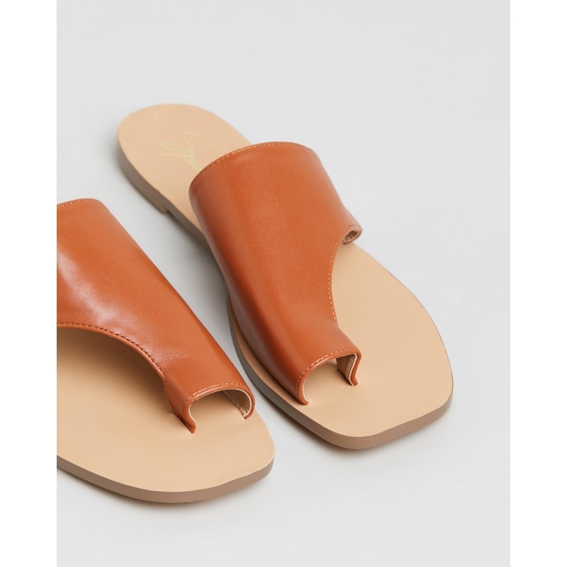 Nara Sandals Tan Smooth by Spurr