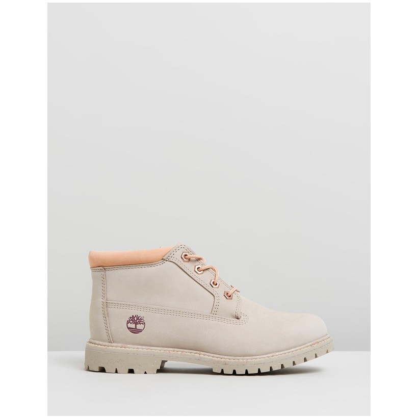 Nellie Chukka Double Waterproof Boots Light Taupe Nubuck by Timberland