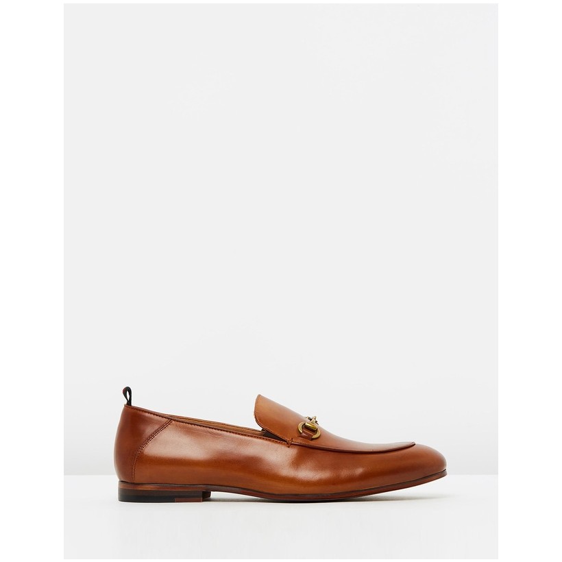 Otto Leather Bit Loafers Tan by Double Oak Mills