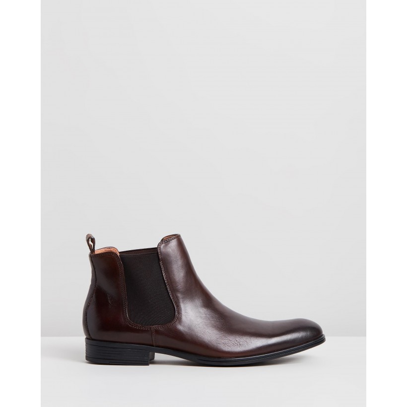 Pace Performance Chelsea Boots Brown by Jeff Banks