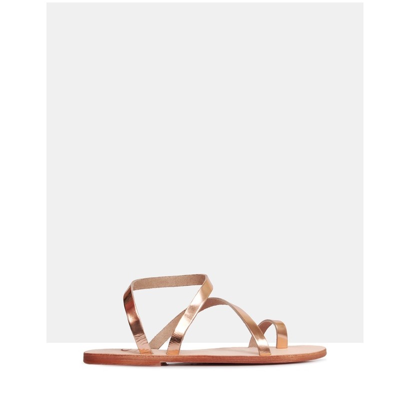 Penny Leather Sandals pink by Sempre Di