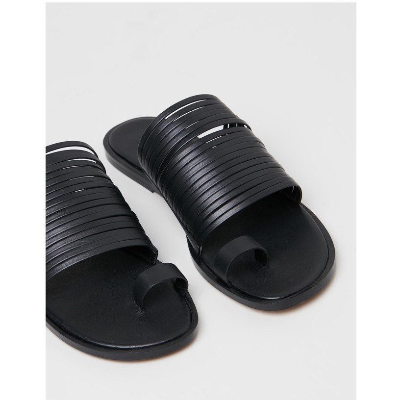 Penrose Leather Sandals Black by Vince