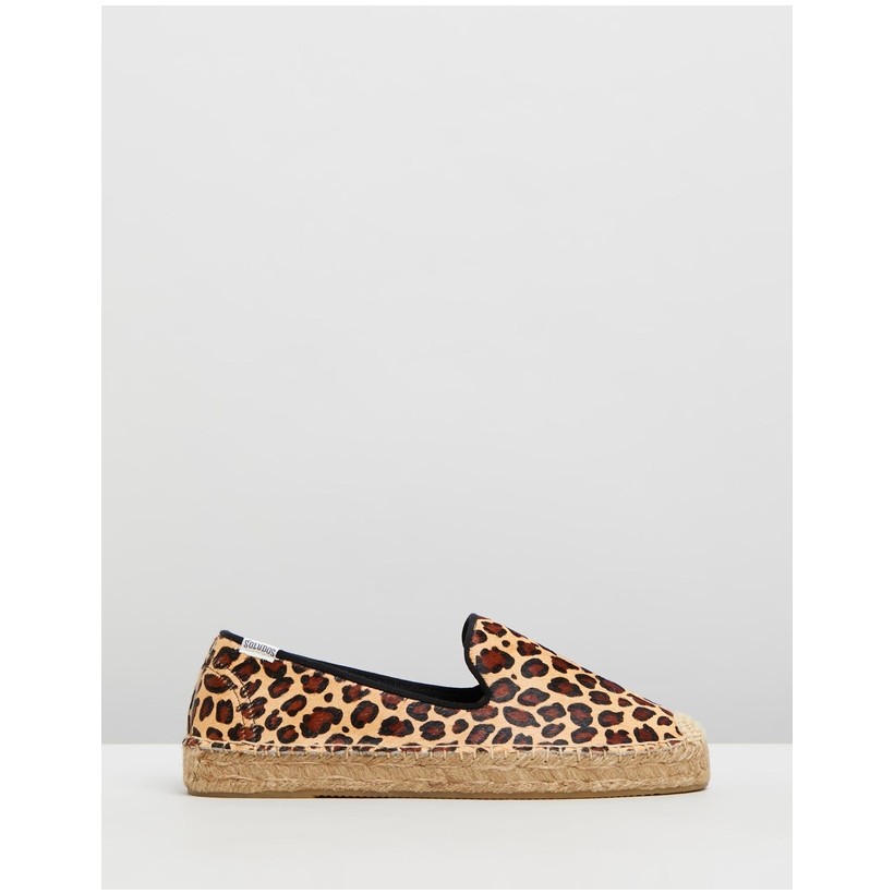 Plat Smoking Slippers Leopard by Soludos