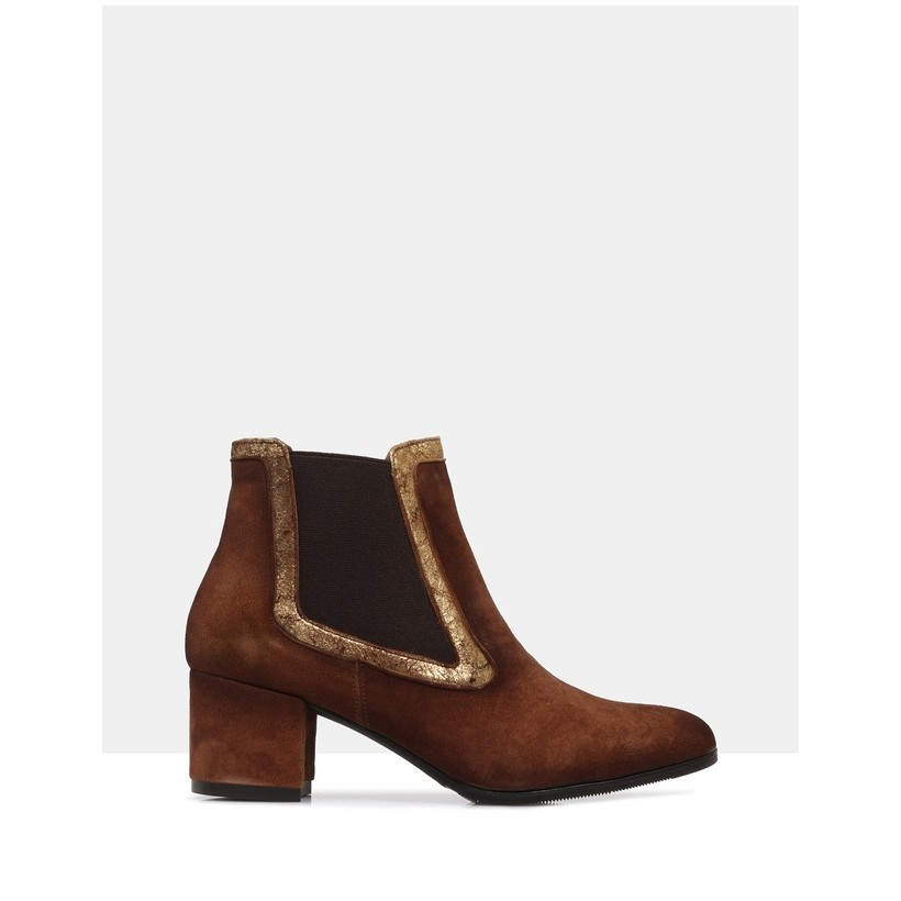 Ponsy Ankle Boots Brown by Sempre Di