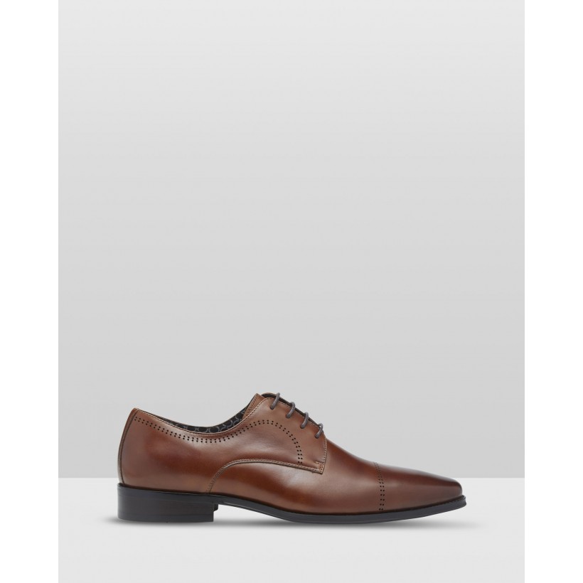 Randall Leather Dress Shoes Dark Brown by Oxford