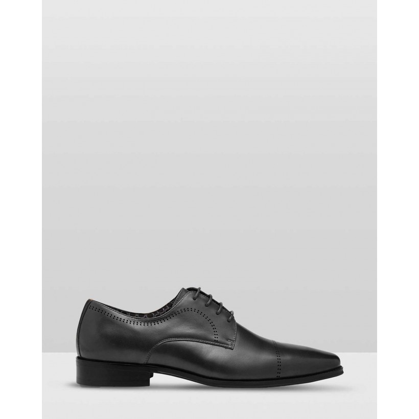 Randall Leather Dress Shoes Black by Oxford