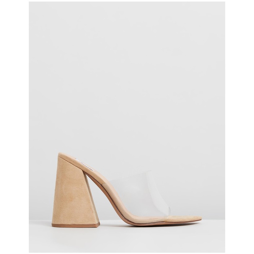 Raye Mules Clear by Dazie