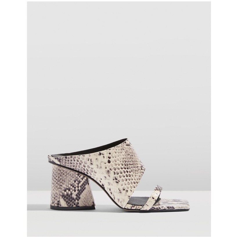 Rena Square Toe Mules Nude by Topshop