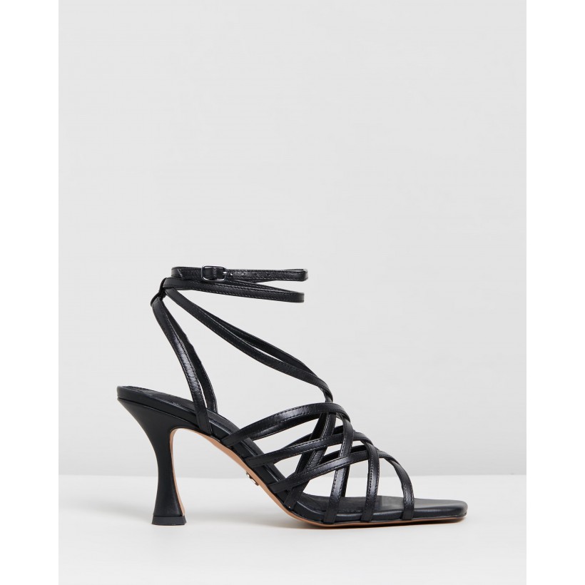 Rhapsody Strappy Sandals Black by Topshop