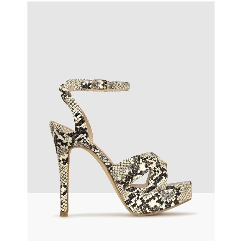 Ridicule Platform Stiletto Sandals Snake by Betts