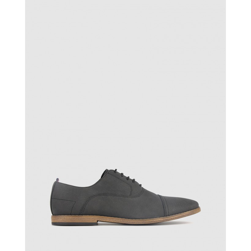 Riley Casual Derby Shoes Black by Betts