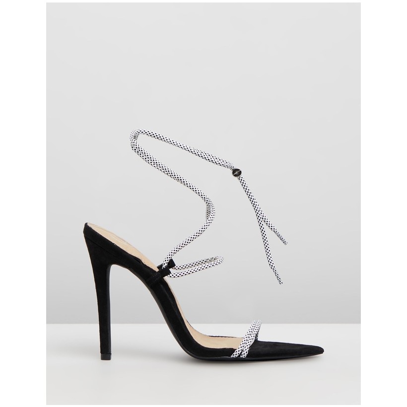 Rope Pointed Toe Heels White by Missguided