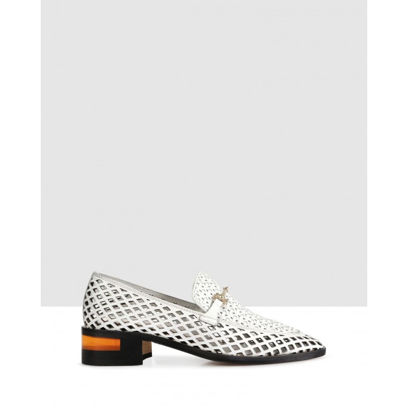 Roxbury Slip Ons White by Beau Coops