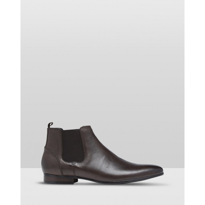 Rupert Leather Boots Espresso by Oxford