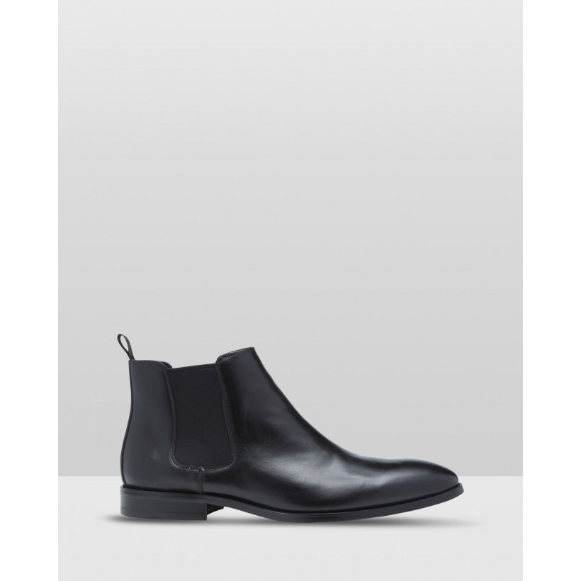 Ryan Leather Boot Black by Oxford