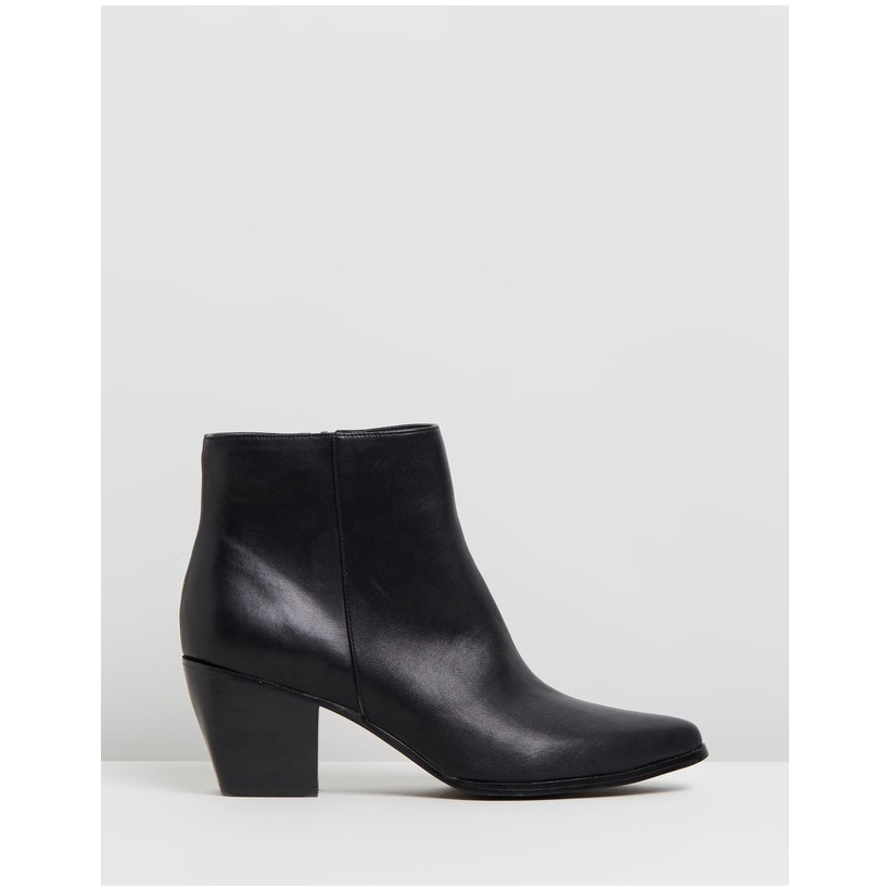 Sammi Ankle Boots Black Smooth by Spurr