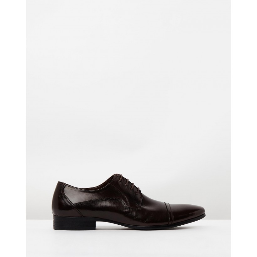 Samuel Leather Lace Shoes Brown by Double Oak Mills