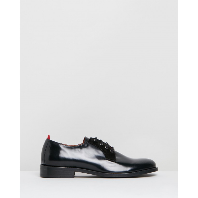 School Shoes High Shine Black Leather by Oliver Spencer