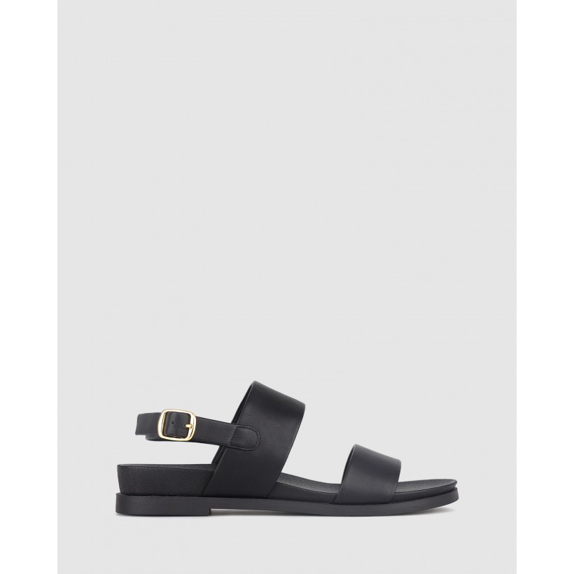 Shari Low Wedge Sandals Black by Betts