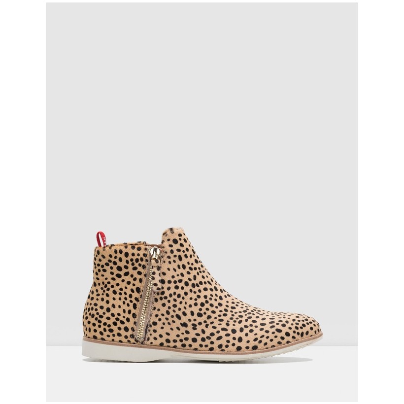 Side Zip Boots Cheetah by Rollie