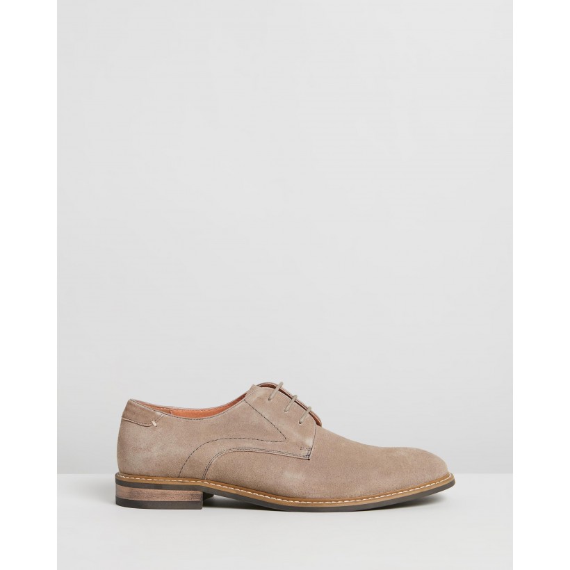 Silva Suede Derby Taupe by Double Oak Mills