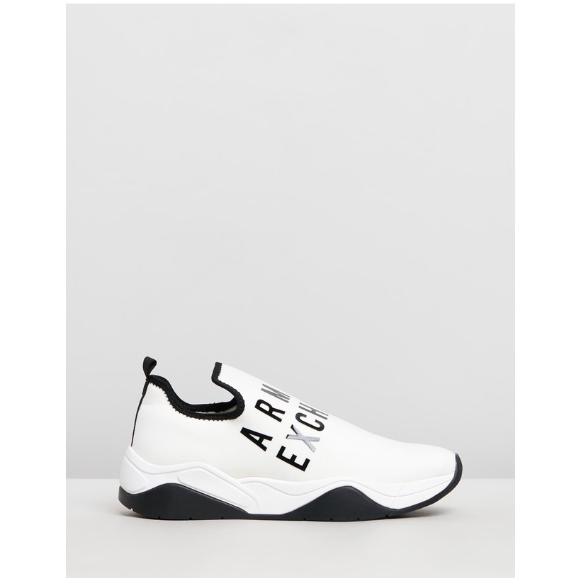 Slip On Sneakers White by Armani Exchange