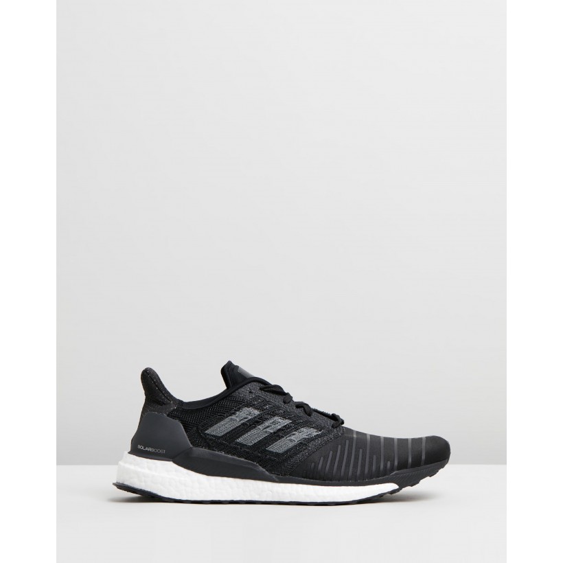 Solar Boost - Men's Core Black, Grey Four & Footwear White by Adidas Performance