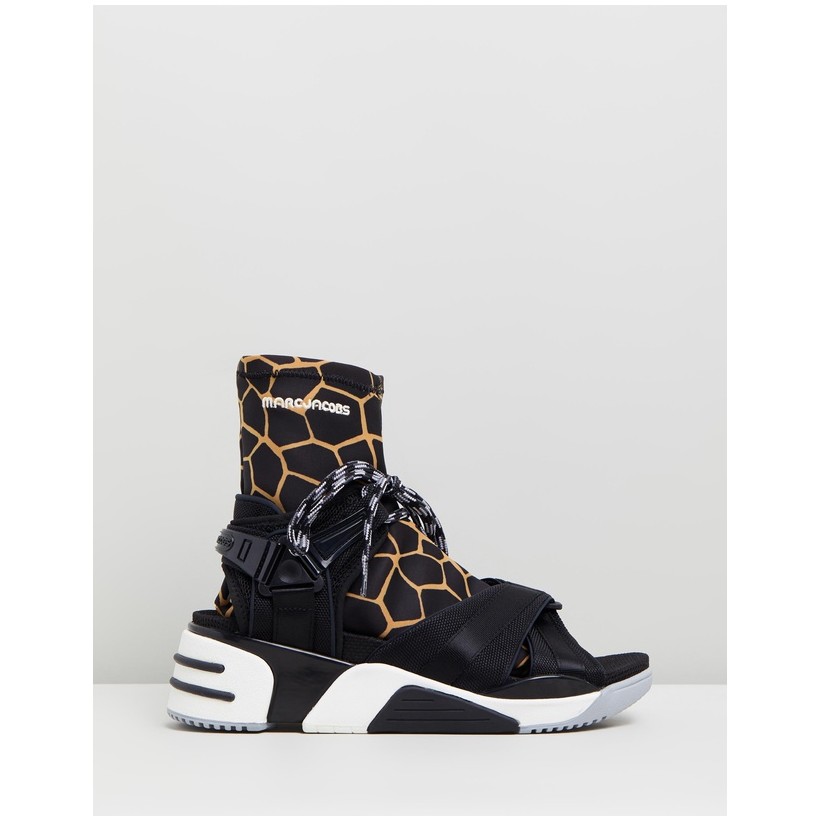 Somewhere Sport Sock Sandals Black by Marc Jacobs