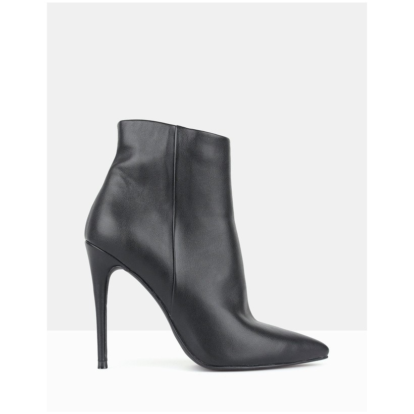 Sophie Stiletto Ankle Boots Black by Betts