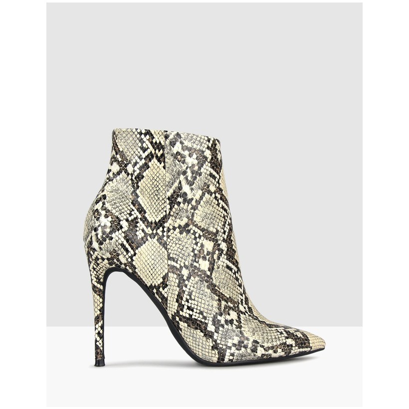Sophie Stiletto Ankle Boots Snake by Betts