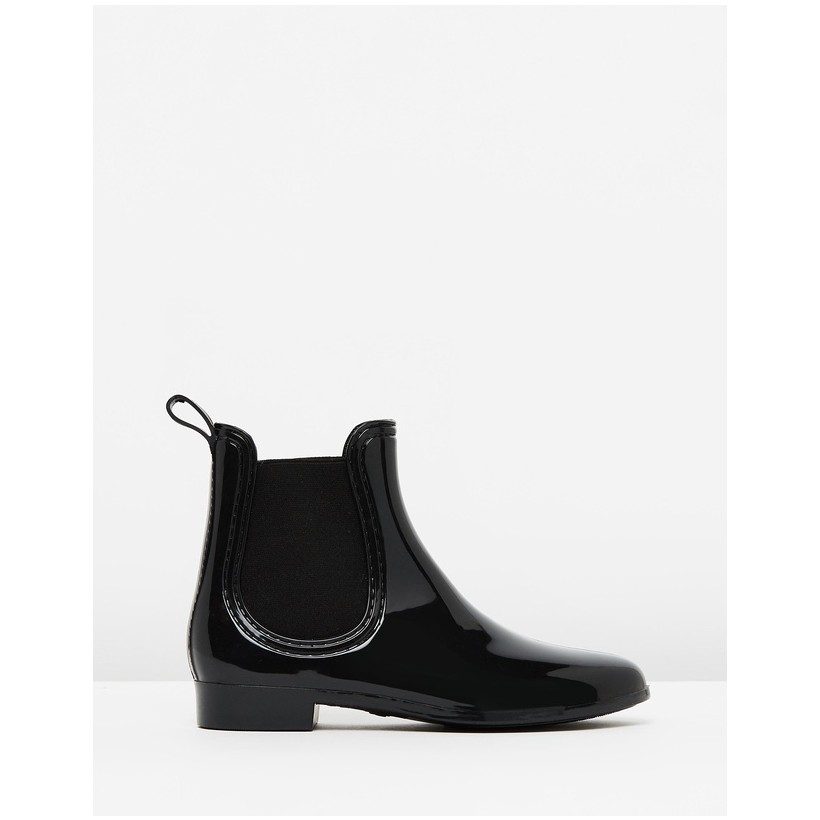 Splash Rain Boots Black Gloss by Spurr