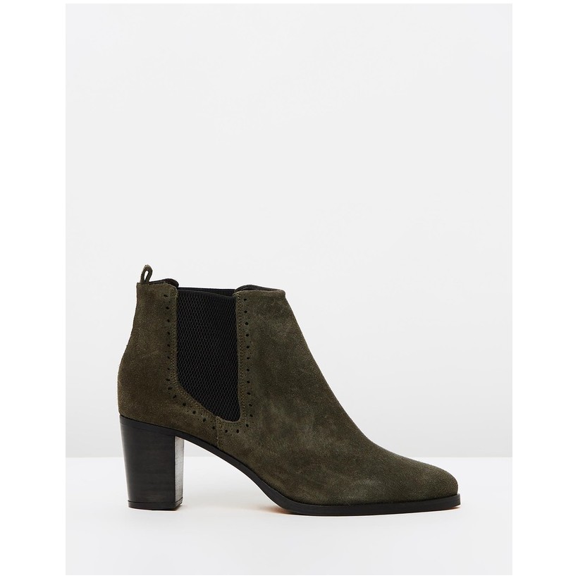 Stellar Chelsea Suede Boots Olive Green by Royal Republiq