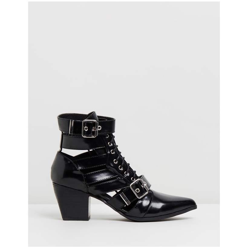 Steph Ankle Boots Black Box by Spurr