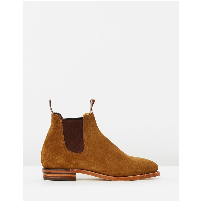 Suede Adelaide Boots Tobacco Suede by R.M.Williams