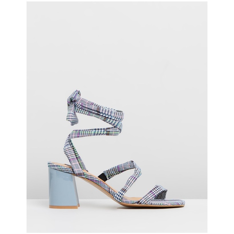 Summertime Check Sandals Sky by Jaggar The Label