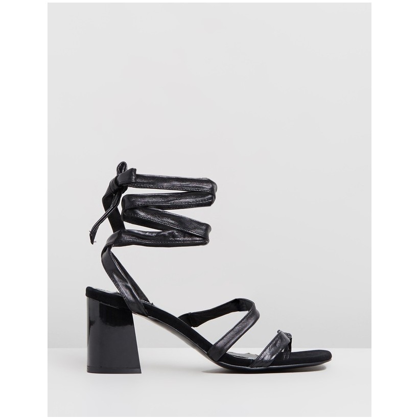 Summertime Leather Sandals Black by Jaggar The Label