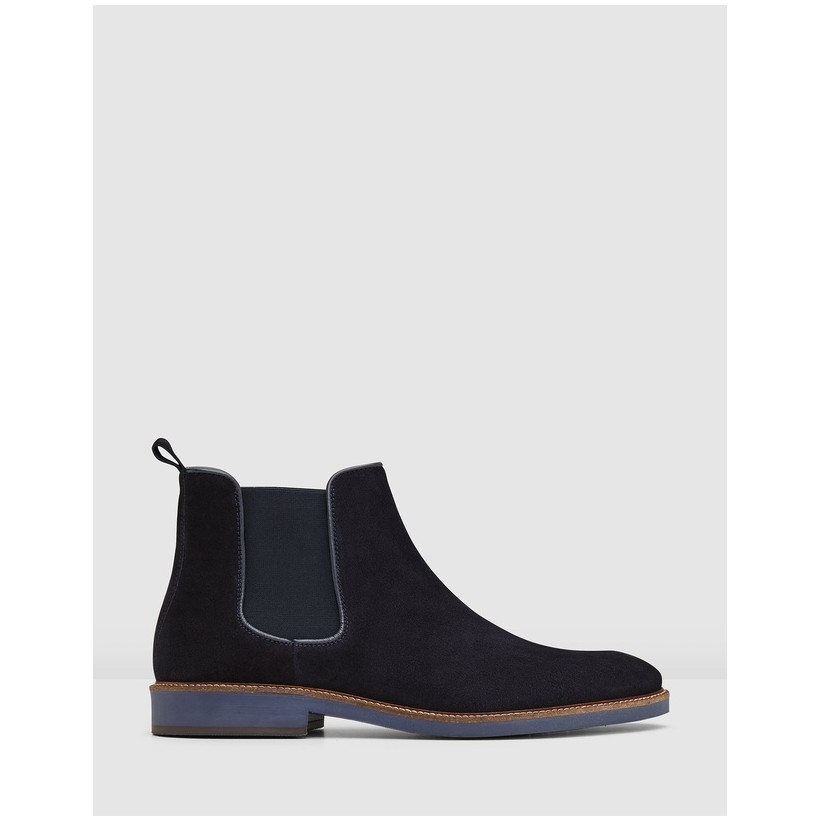 Symons Chelsea Boots Navy by Aquila