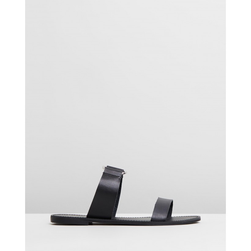 Tala Sandals Black Smooth by Spurr