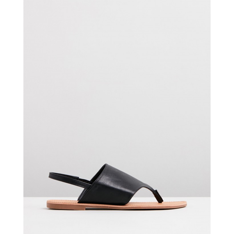 Talin Sandals Black Smooth by Spurr