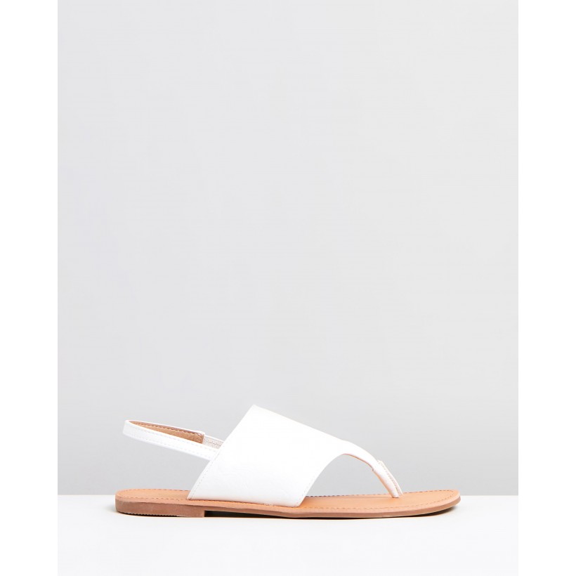 Talin Sandals White Smooth by Spurr