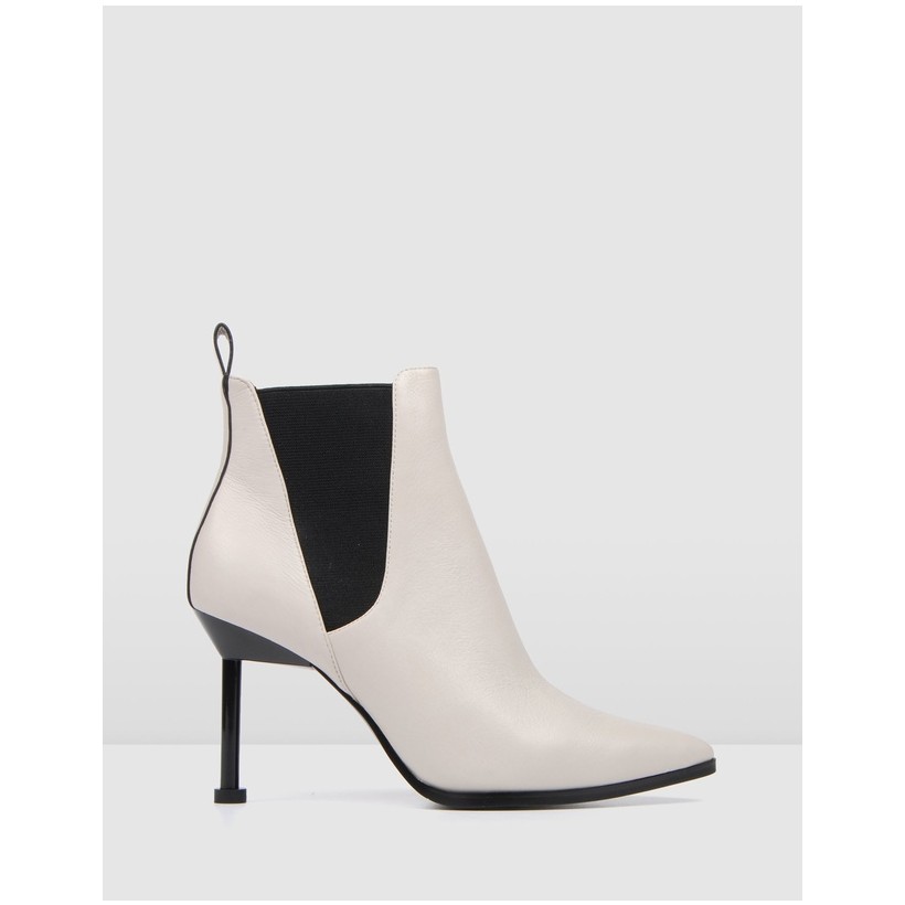 Tate Ankle Boots Bone Leather by Jo Mercer