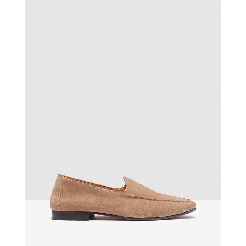 Taylor Suede Slip On Sand by Oxford