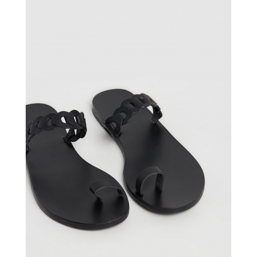 Thalia Links Black by Ancient Greek Sandals
