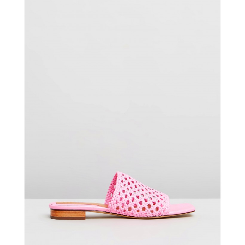 THE ICONIC EXCLUSIVE - Woven Flats Candy Pink by Jaggar The Label