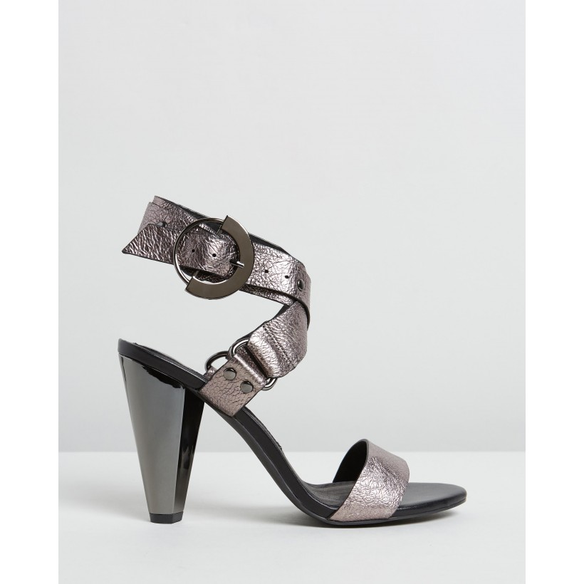 The Mirage Heels Pewter by Sass & Bide