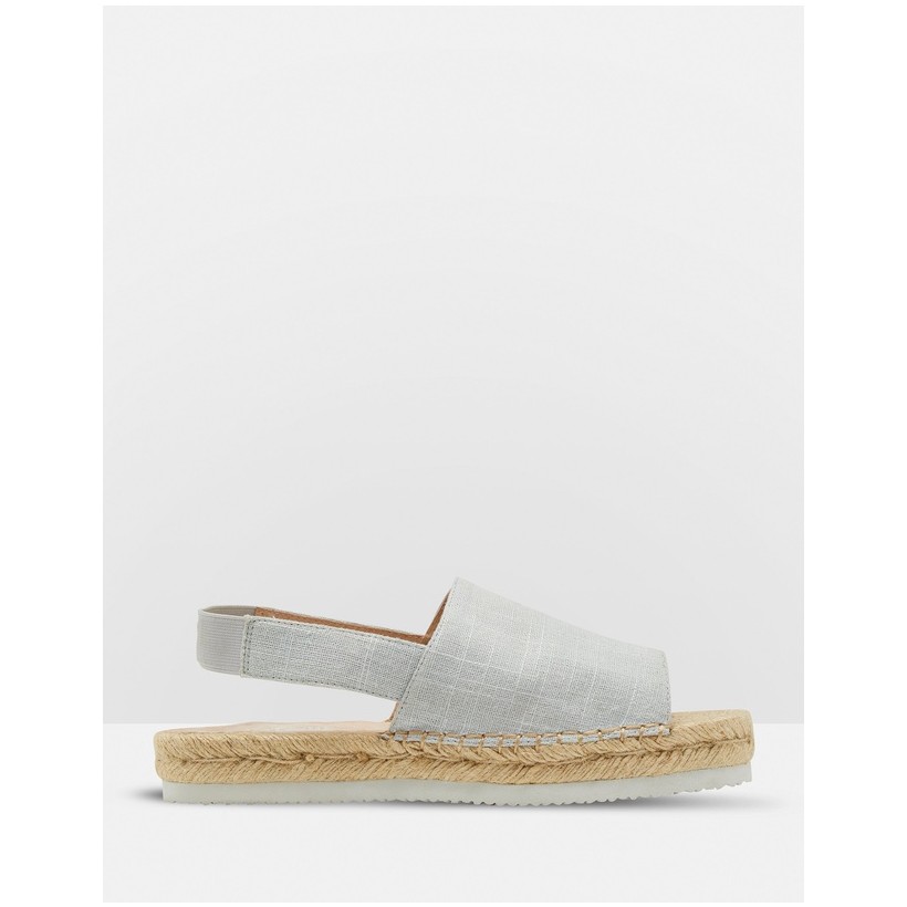 Tilly Canvas Espadrilles Grey by Oxford